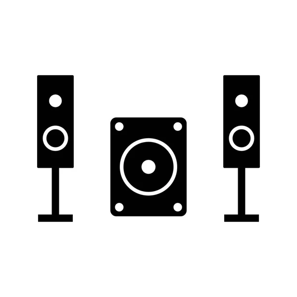 Muziek Systeem Vector Icon Signaal Pictogram Vectorillustratie Voor Persoonlijk Commercieel — Stockvector