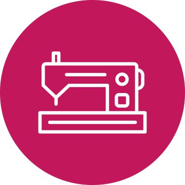 Dikiş makinesi vektör simge işareti simge vektör çizim kişisel ve ticari kullanım için..