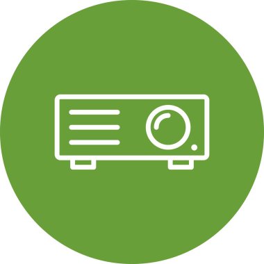 Projektör vektör simge işareti simge vektör çizim kişisel ve ticari kullanım için..