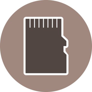 Bellek kartı vektör simge işareti simge vektör çizim kişisel ve ticari kullanım için..