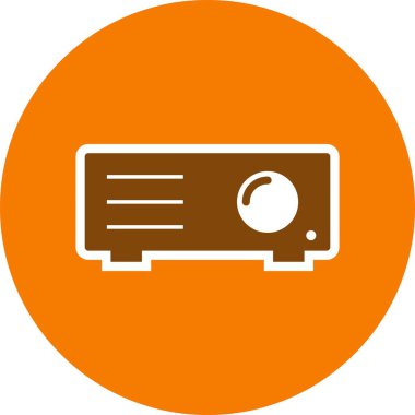 Projektör vektör simge işareti simge vektör çizim kişisel ve ticari kullanım için..