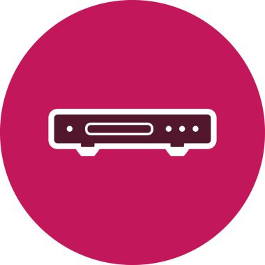 DVD oynatıcı vektör simge işareti simge vektör çizim kişisel ve ticari kullanım için..