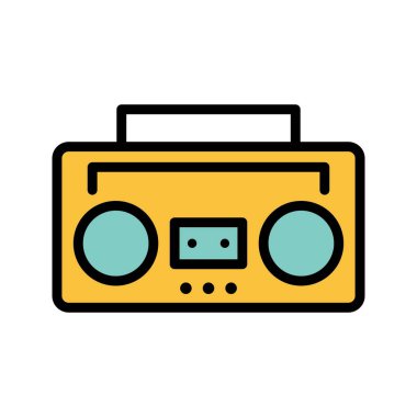 Ses teyp vektör simge işareti simge vektör çizim kişisel ve ticari kullanım için..