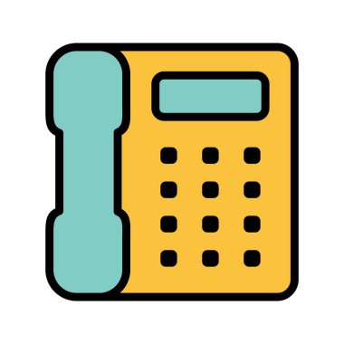 Telefon vektör simge işareti simge vektör çizim kişisel ve ticari kullanım için..