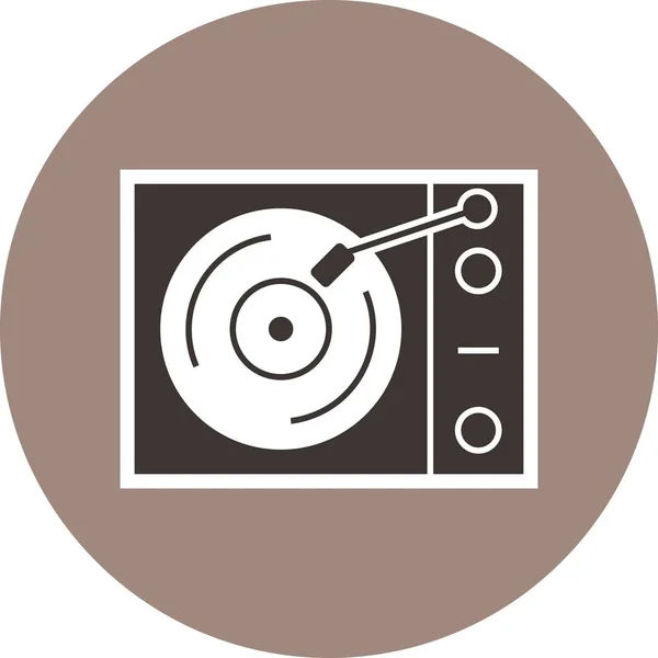 Vinyl Player Vektor Icon Sign Icon Vektor Illustration Für Den — Stockvektor
