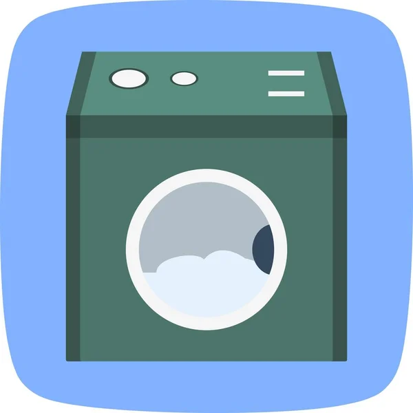 Wasmachine Vector Icon Signaal Pictogram Vectorillustratie Voor Persoonlijk Commercieel Gebruik — Stockvector