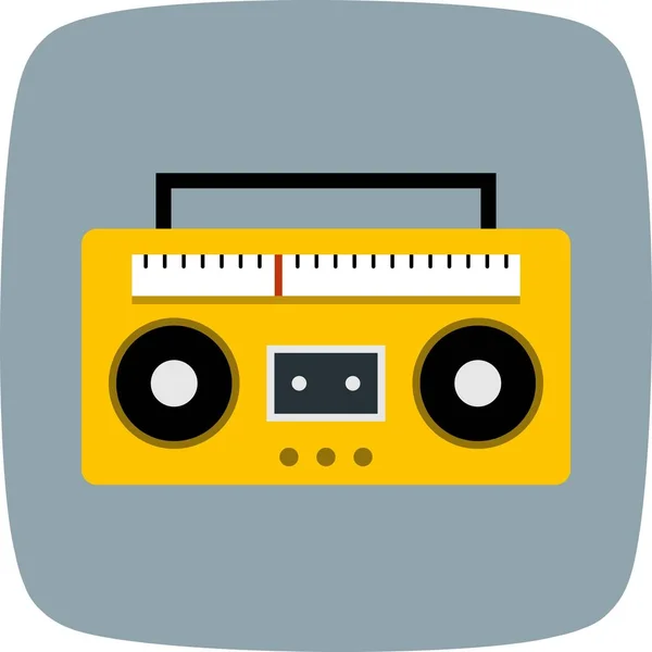 Ilustración Vectores Cinta Audio Icono Signo Icono Vector Para Uso — Archivo Imágenes Vectoriales