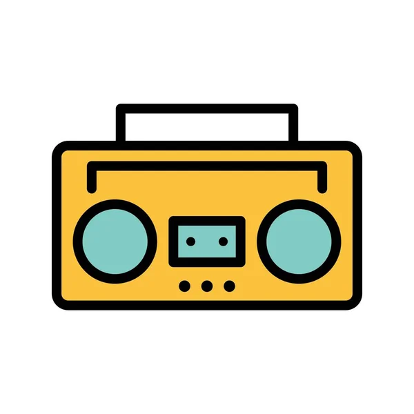 Ilustración Vectores Cinta Audio Icono Signo Icono Vector Para Uso — Archivo Imágenes Vectoriales