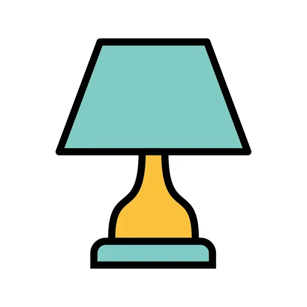Illustration Vectorielle Icône Signe Icône Lampe Pour Usage Personnel Commercial — Image vectorielle