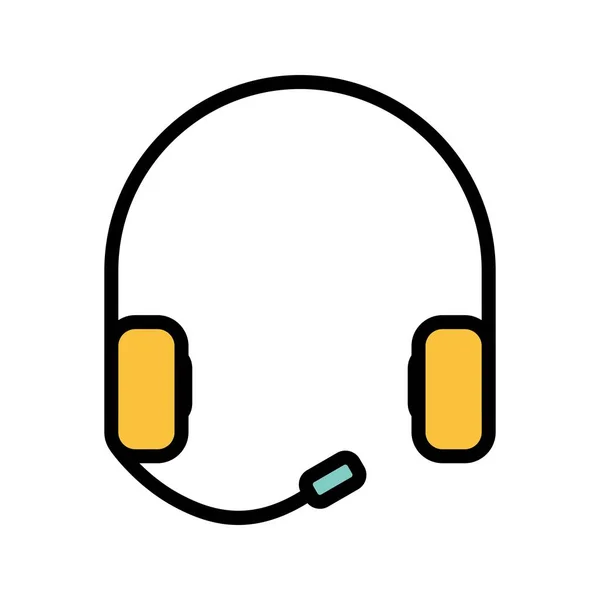 Ohrhörer Vektor Symbol Symbol Vektor Illustration Für Den Persönlichen Und — Stockvektor