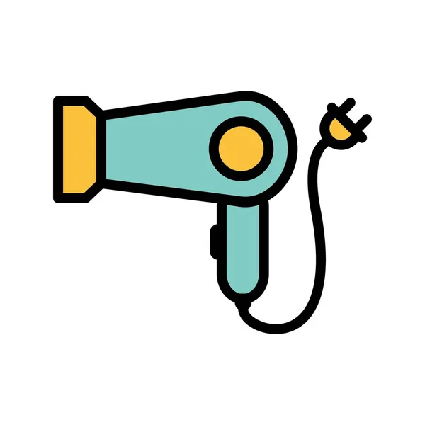 Hair Dryer Vector Icon Sign Icon Vector Illustration Personal Commercial — Stock Vector
