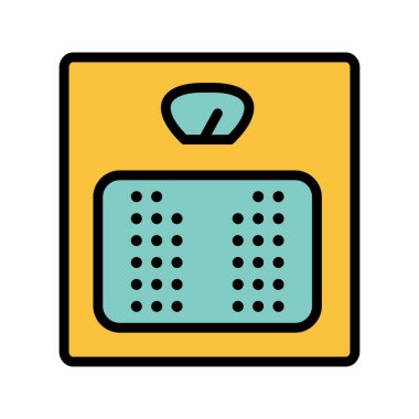 Ağırlık makine vektör simge işareti simge vektör çizim kişisel ve ticari kullanım için..