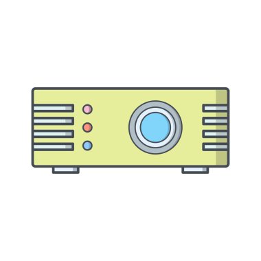 Projektör vektör simge işareti simge vektör çizim kişisel ve ticari kullanım için..