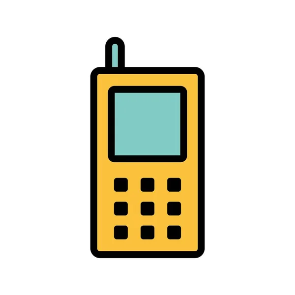 Icono Vector Teléfono Celular Icono Signo Ilustración Vector Para Uso — Archivo Imágenes Vectoriales