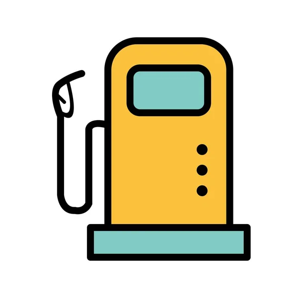 Icono Vector Estación Combustible Icono Signo Ilustración Vector Para Uso — Archivo Imágenes Vectoriales