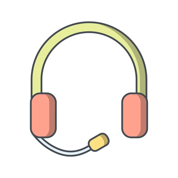 Εικονογράφηση Διάνυσμα Εικονίδιο Σύμβολο Εικονίδιο Earsphone Φορέα Για Προσωπική Και — Διανυσματικό Αρχείο