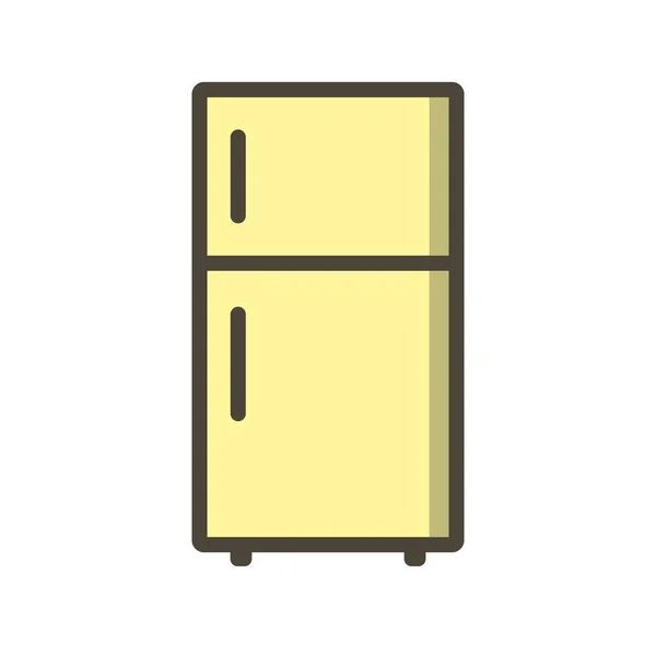 Illustration Vectorielle Icône Signe Icône Réfrigérateur Pour Usage Personnel Commercial — Image vectorielle