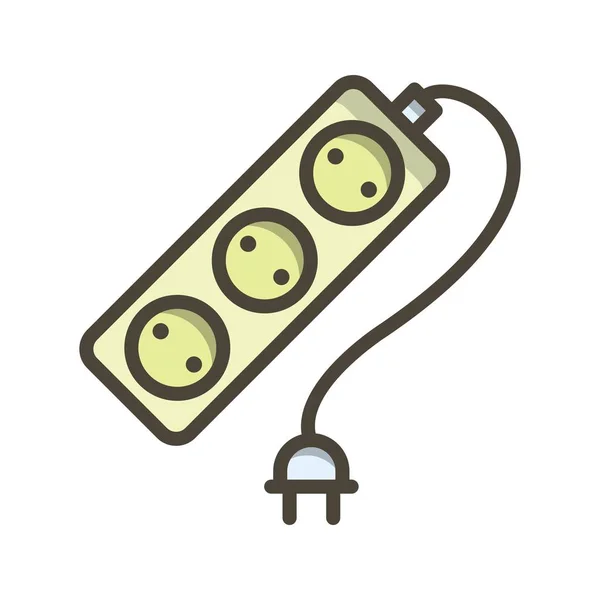 Spoorverbreders Kabel Vector Icon Teken Icon Vectorillustratie Voor Persoonlijk Commercieel — Stockvector