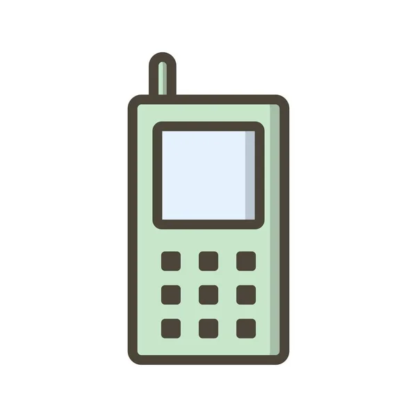 Icono Vector Teléfono Celular Icono Signo Ilustración Vector Para Uso — Vector de stock