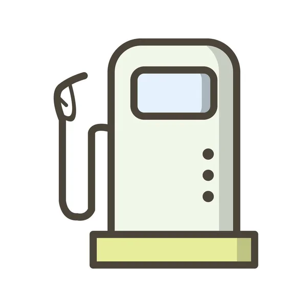 Icono Vector Estación Combustible Icono Signo Ilustración Vector Para Uso — Archivo Imágenes Vectoriales