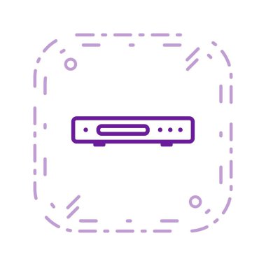 DVD oynatıcı vektör simge işareti simge vektör çizim kişisel ve ticari kullanım için..