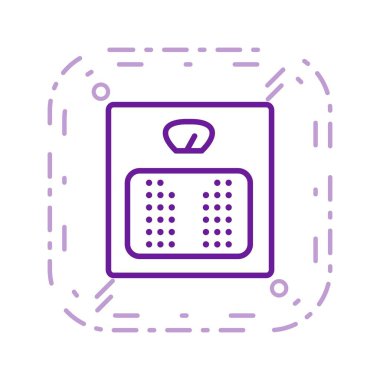 Ağırlık makine vektör simge işareti simge vektör çizim kişisel ve ticari kullanım için..