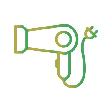 Saç kurutma makinesi vektör simge işareti simge vektör çizim kişisel ve ticari kullanım için..