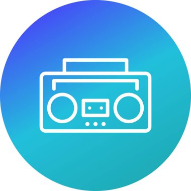 Ses teyp vektör simge işareti simge vektör çizim kişisel ve ticari kullanım için..