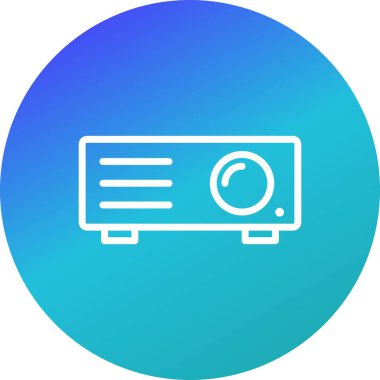 Projektör vektör simge işareti simge vektör çizim kişisel ve ticari kullanım için..