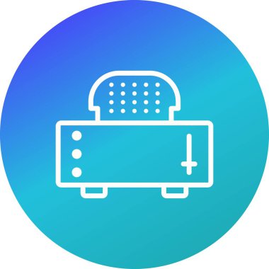 Dilim tost vektör simge işareti simge vektör çizim kişisel ve ticari kullanım için..