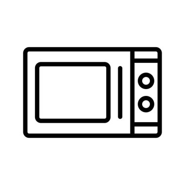 Mikrodalga fırın vektör simge işareti simge vektör çizim kişisel ve ticari kullanım için..