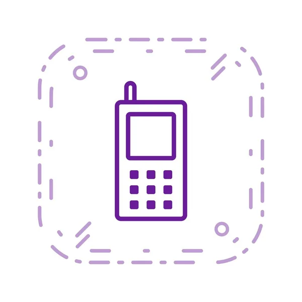 Illustration Vectorielle Icône Signe Icône Téléphone Portable Pour Usage Personnel — Image vectorielle