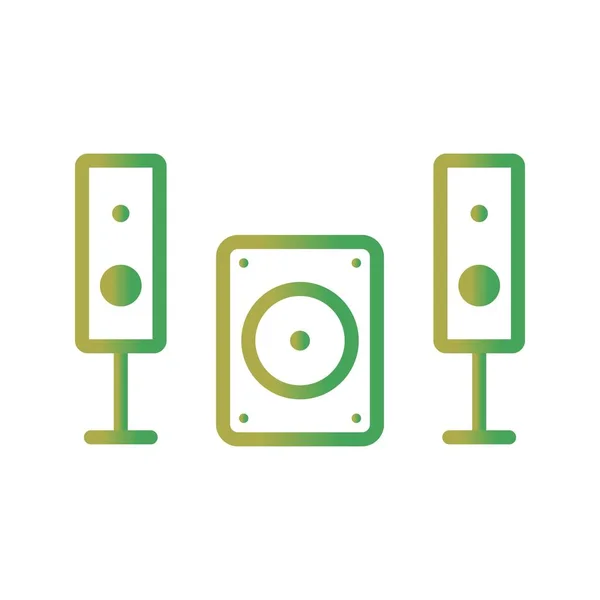 Music System Vector Icon Sign Icon Vector Illustration Personal Commercial — Stock Vector