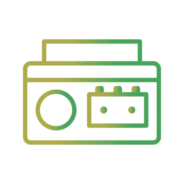 Cassettespeler Vector Icon Teken Icon Vectorillustratie Voor Persoonlijk Commercieel Gebruik — Stockvector