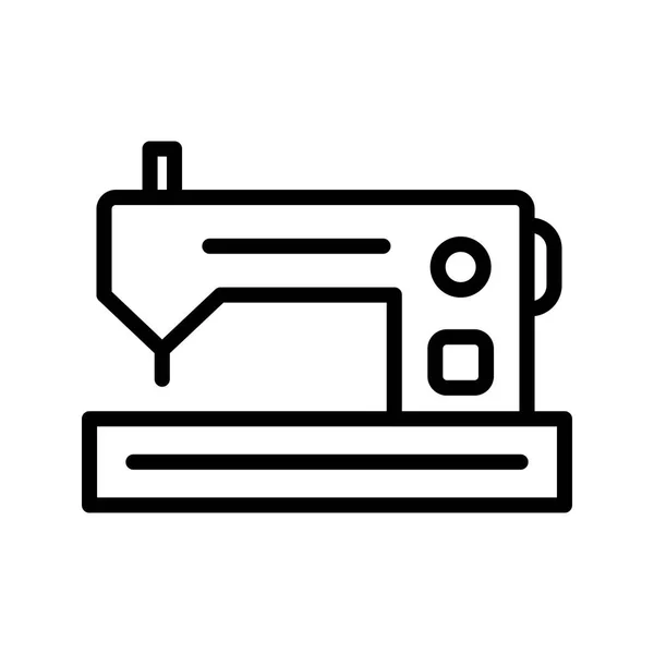 Icono Máquina Coser Vector Icono Signo Ilustración Vectores Para Uso — Archivo Imágenes Vectoriales