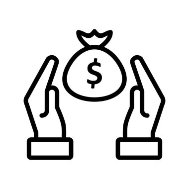 Tasarruf vektör simge işareti simge vektör çizim kişisel ve ticari kullanım için..