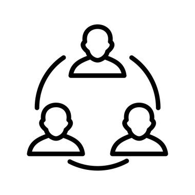 Toplantı vektör simge işareti simge vektör çizim kişisel ve ticari kullanım için..