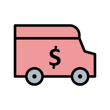 Güvenlik Van vektör simge işareti simge vektör çizim kişisel ve ticari kullanım için..