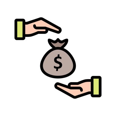 Vektör simge işareti simge vektör çizim kişisel ve ticari kullanım için rüşvet..