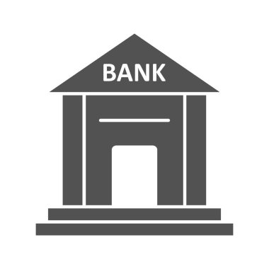 Banka vektör simge işareti simge vektör çizim kişisel ve ticari kullanım için..