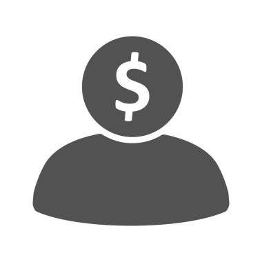 Bankacı vektör simge işareti simge vektör çizim kişisel ve ticari kullanım için..