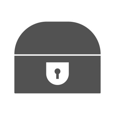 Madeni para göğüs vektör simge işareti simge vektör çizim kişisel ve ticari kullanım için..