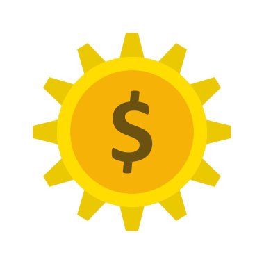 İş cog vektör simge işareti simge vektör çizim için kişisel ve ticari kullanım..