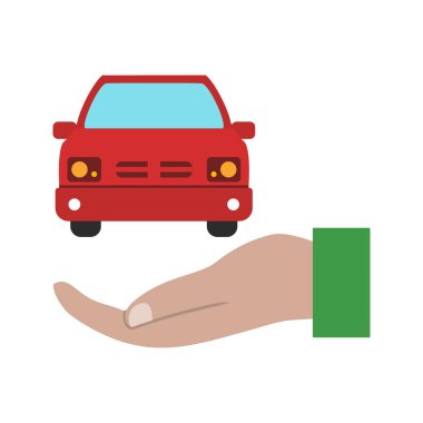 Araba sigorta vektör simge işareti simge vektör çizim için kişisel ve ticari kullanım..