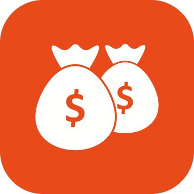 Vektör simge işareti simge vektör çizim için kişisel ve ticari kullanım para çanta..