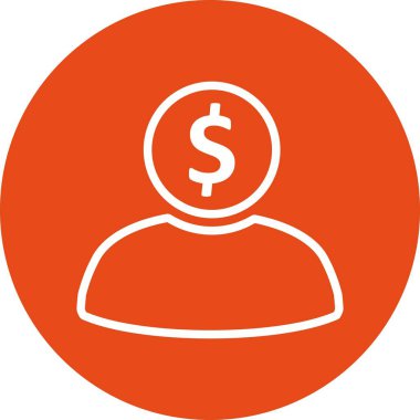 Bankacı vektör simge işareti simge vektör çizim kişisel ve ticari kullanım için..