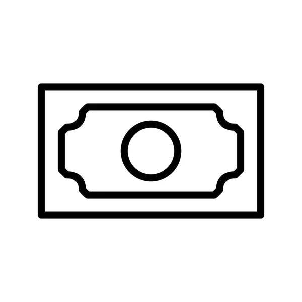 Icono Signo Icono Vector Nota Bancaria Ilustración Vector Para Uso — Archivo Imágenes Vectoriales
