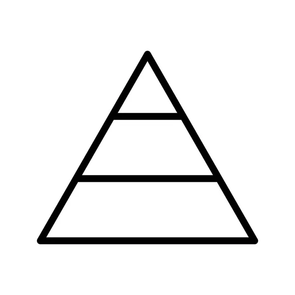 Icono Vector Pirámide Icono Signo Ilustración Vector Para Uso Personal — Archivo Imágenes Vectoriales