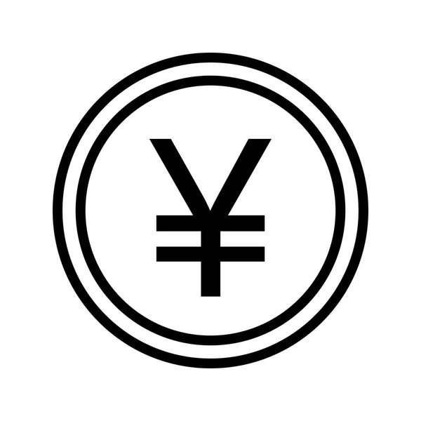 Yen Vektor Ikonen Logga Ikonen Vektorillustration För Personligt Och Kommersiellt — Stock vektor