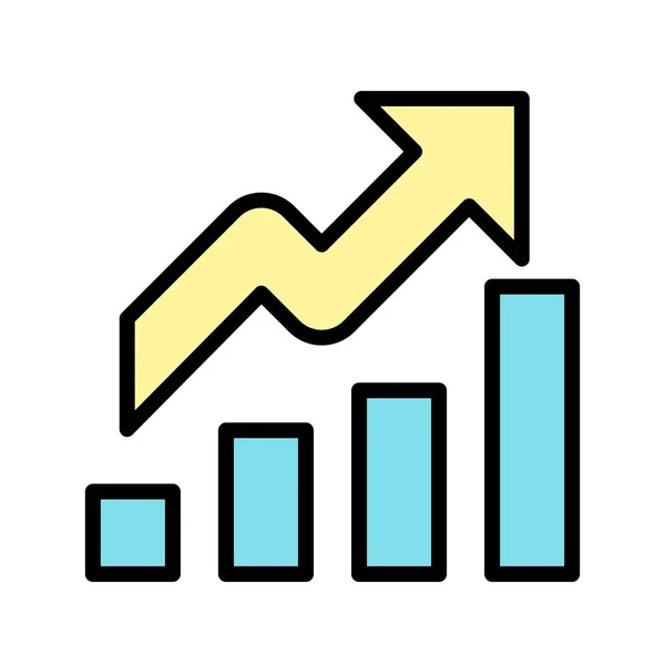 Векторная Икона Роста Знаковая Векторная Иллюстрация Личного Коммерческого Использования — стоковый вектор